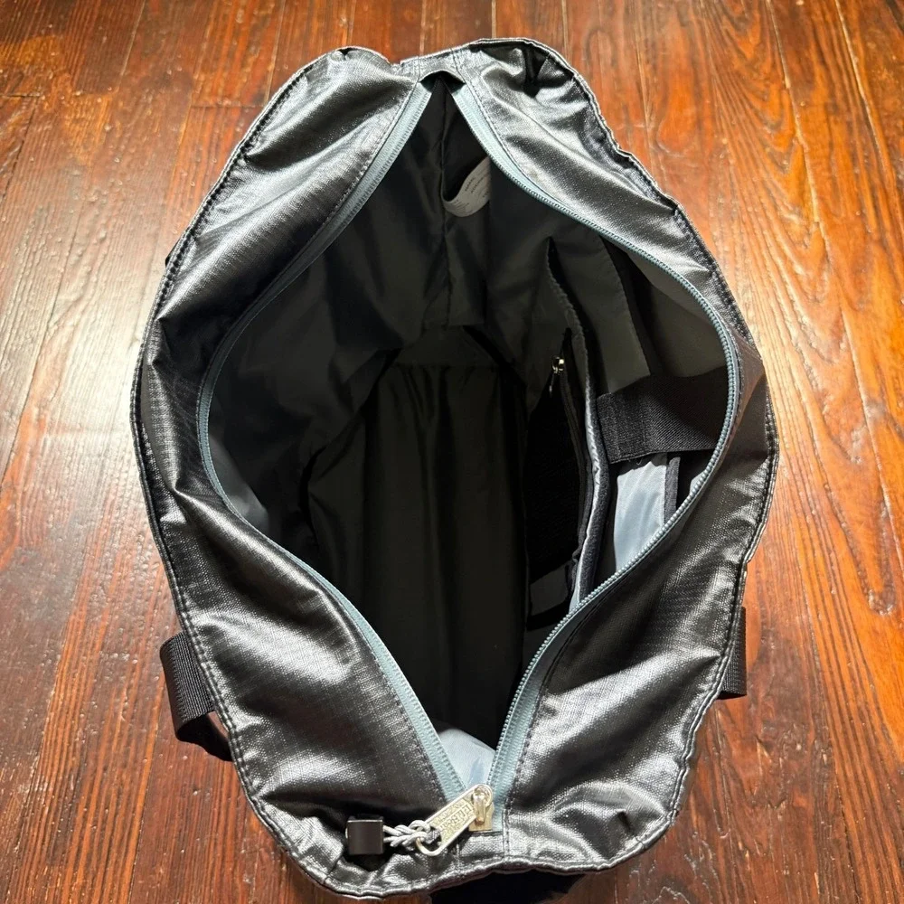 LL Bean Adventure‎ Tote Bag Convertible Backpack Black Nylon Water Resistant EUC